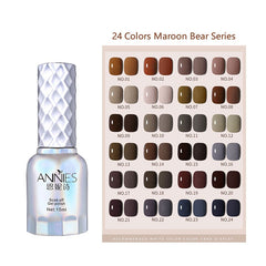 Yickyue Fashion Gel Nail Polish Caramel 24 Colors Soak off UV Gel Removable Nail Salon Store