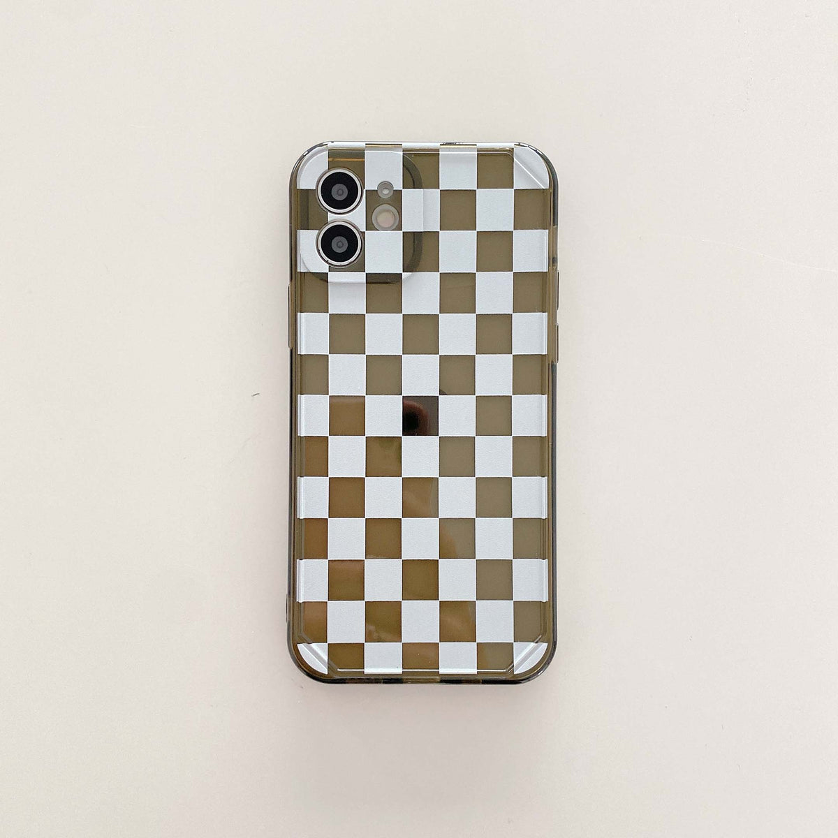 Lattice checkerboard soft silicone phone case for iphone 12 11 pro max mini 7 x xr 8 plus xsmax shockproof protective conque