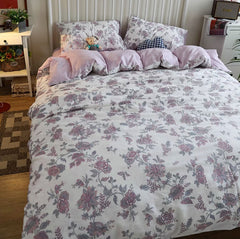 YICKYUE  -  American country flower bedding set 1.2 1.5 1.8 2.0,twin full queen king cotton home textile bed sheet pillow case quilt cover