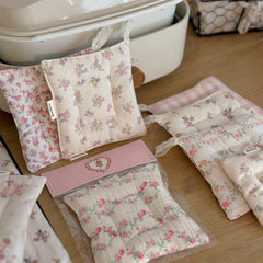 YICKYUE  -  Korean Floral Coaster Table Mat Girl Style Photo Shoot Kitchen Accessories Coasters