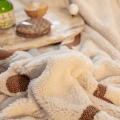 Super Soft Warm Cosy Flannel Velvet Fleece Cartoon Bear Embroidery Child Bedding Set Duvet Cover Flat/Fitted Sheet Pillowcases
