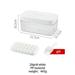 28/32grid Double Ice Mold Silicone Pp DIY Ice Cube Moulds With Ice Storage Box Kitchen Party Whiskey Cold Drink Tool
