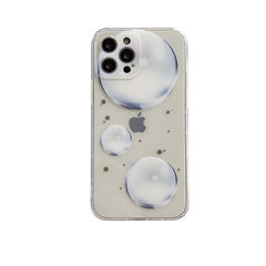 Planet bubble phone case for iphone 12 mini 11 pro max x 7 8 plus xs max xr cartoon silicone shockproof cover shell funda