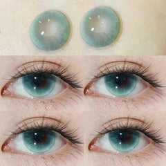 Blue Myopia Contact Lenses for Eyes Color Lenses Cosplay Natural Pupil Beauty Cosmetic Blue Contacts Yearly 2pcs/pair