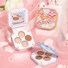 Yickyue  Marco Andy Oil Painting Silky 4-color Eye Shadow Pearly Matte Texture Delicate Beginner Easy Makeup Natural Eye Makeup