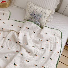 100% Cotton Summer Quilt Home Textiles Suitable for Children Boy Girl Kids Adult Blanket Comforter Thin Quilt