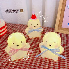W&G Ins Bedroom girl LED new year bear night light mini room bedside lamp decoration dormitory creative gift