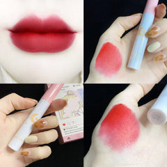 8Pcs/Set Smoke Tube Lip Glaze Set Matte Show White Lipstick Student Female Long-lasting Matte