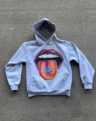 Hearujoy  2024 Summer New Fashion Big Lips Printed Oversized Hoodie Men's Y2K Street Hip Hop Harajuku Loose Long Sleeve Pullover Women's