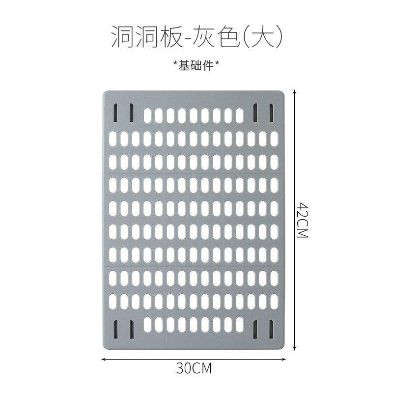 Yickyue Punch-Free Household Wire-Wrap Board Wall Dormitory Kitchen Bathroom Wall Shelf Shelf Wall Storage Hook Rack