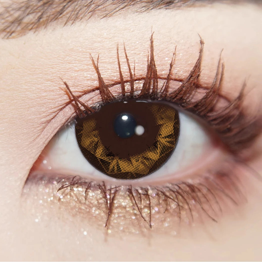 YICKYUE    Graded 1pair Color Contact Lenses Diamond Series Softlens 14.4mm
