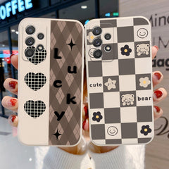 Cute Bear Case For Samsung A52S 5G A51 A12 A02 A32 A72 A71 A50 A30S M12 M02 Case Soft Funda Samsung S20 FE S21 Ultra Plus Cover