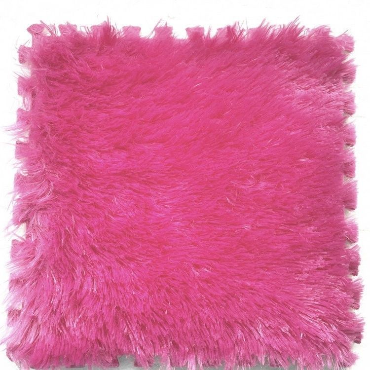 Yickyue Household Patchwork Carpet Plush Thickened Cushion Large Area Balcony Floor Mat Bedroom Girl Can Cut and Spread All Over The Bed
