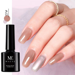 New Transparent Nude Pink Jelly UV Gel Polish Soak Off Colorful Jelly Nail Gel Polish Long Lasting Nail Art Lacquer Varnish