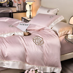 Yickyue - Modern 100S All Season Soft Bedding Sets with Flat Sheet Pillowcases