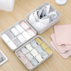 Boxi Home Underwear Storage Box Organizer Plastic Dust-Proof Storage Boxes For Ties Sock Bra Jewelry Sundries Organizers Boxes