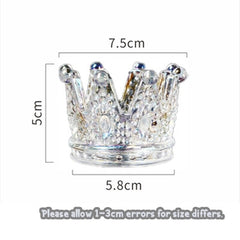 Crown Crystal Candlestick Candle Decoration Cup Crown Glass Candle Cup home living room table crystal glass candlesticks nordic