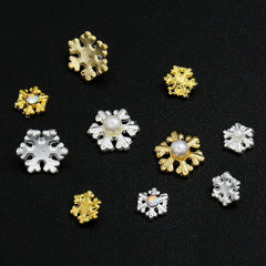 9 Designs Christmas Tree sock snowflake Nail Art Decorations Alloy Metal DIY 3D Nail Rhinestones Accessories Jewelry Tools