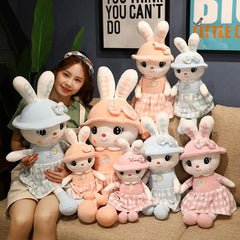 1PC 50-100cm Cute Rabbits Plush Toy Kawaii Rabbit with Skirt & Hat Dolls Soft Stuffed Animal Pillow Lovely Dolls for Children