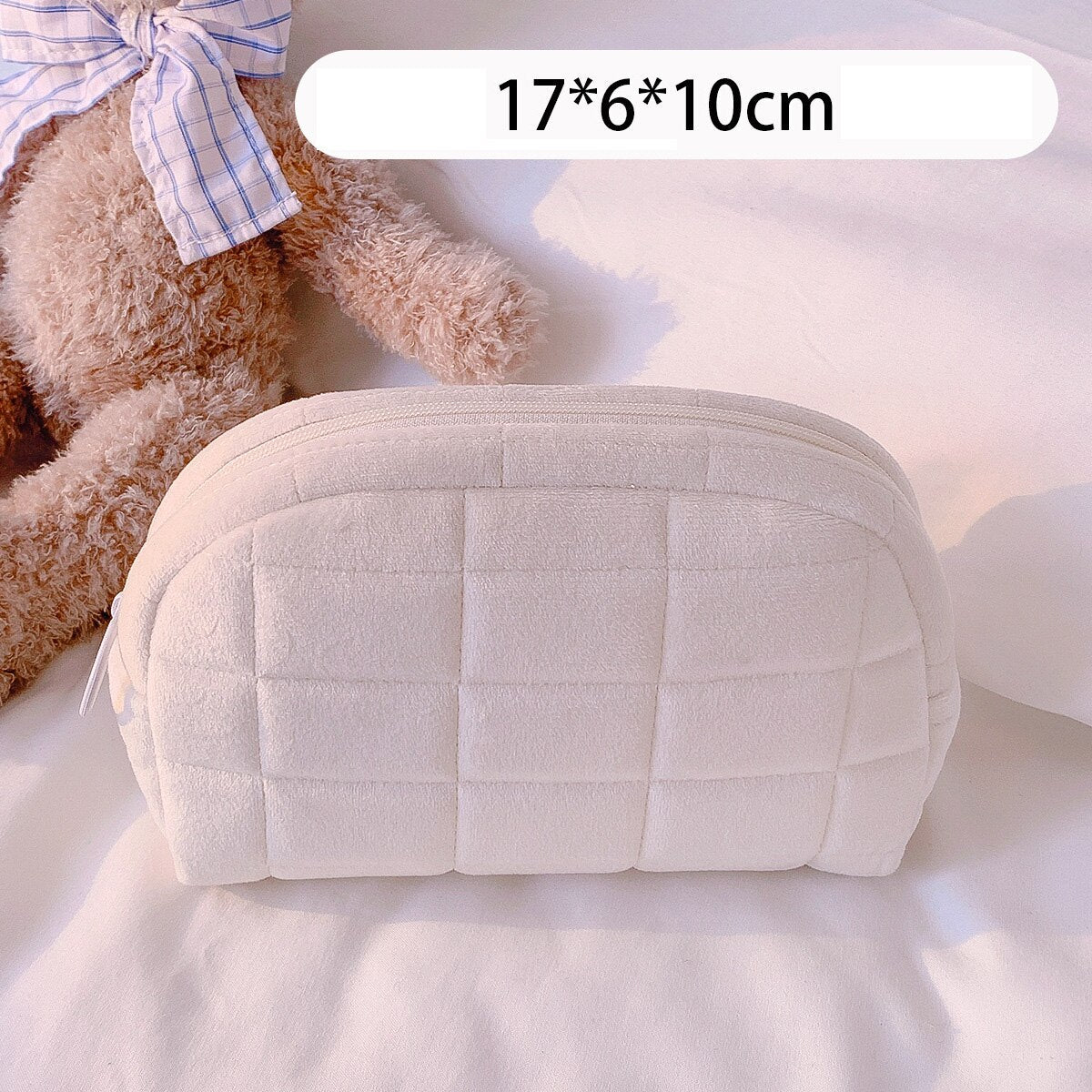 Women Storage Bag Travel Cosmetic Bag Portable Large Crystal Velvet High-quality Wash Bag Students Skin Care Organizer