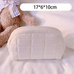 Women Storage Bag Travel Cosmetic Bag Portable Large Crystal Velvet High-quality Wash Bag Students Skin Care Organizer