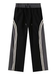 Hearujoy Loose Fit Polyester Mid-Length Men's Color Block Casual Joggers - Non-Stretch Fabric for Spring