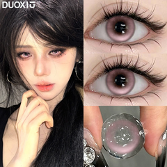 YICKYUE  -  1Pair Colorful Contact Lenses for Eye with Graduated Contact Lenses Fashion Pink Lenses Beauty Pupil Natural Contact Lens