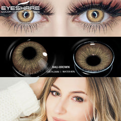 YICKYUE  -  Color Contact Lenses for Eyes BALI Series Natural Color Contacted Lens Annual Contact Lenses Beautiful Pupil Eye Makeup
