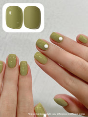 YICKYUE  -  1pc 15ml Mustard Green Gel Nail Polish Starter Pure Soak Off No Wipe Nail Gel Polish Suitable For All Seasons