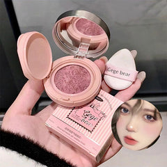 YICKYUE  -  Cute Liquid Blusher Air Cushion Nude Natural Face Brighten Apricot Peach Tint Blush Shading Rouge Rubor Korean Makeup Cosmetics