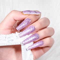 YICKYUE  -  5ml Thread Shell Nail Gel Polish Purple Pearl Shell Vernishes Semi Permanent Soak Off UV LED Nail Art For Manicure