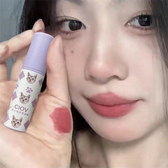 Yickyue 1pc Taro Purple Tube Matte Lipstick Nude Velvet Lipgloss Lip Tint Cream Long Lasting Non-stick Cup Lip Makeup Pigment Cosmetics