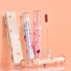 Yickyue Hot Mirror Lipstick Glitter Sexy Lip Plumper Long Lasting Shiny Lip Gloss Lip Tint Makeup Moisturizing Lipgloss Shimmer Cosmetic