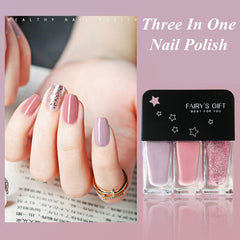 3-In-1 Set Of Gel Nail Polish 12ml DIY Semi Permanent Solid Gelish Kids Nail Polish Sets Nails Art Soak Off Manicure Wholesale