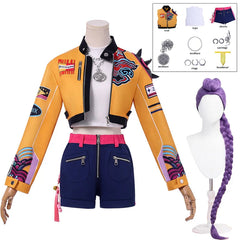 YICKYUE  Rumi Cosplay Costume Wig Women Girls Halloween Carnival Comic-con Party Role Playing Outfits