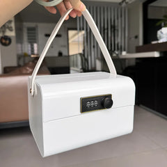 YICKYUE  -  Portable Password Piggy Bank Desktop Mini Change Storage Metal Code Box Boys and Girls Creative Birthday Gift Storage Supplies