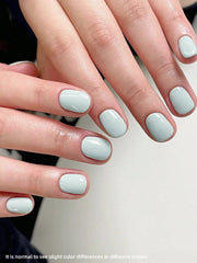 YICKYUE  -  1pc 15ml Mint Green Gel Nail Polish Starter Pure Soak Off No Wipe Nail Gel Polish Suitable For All Seasons