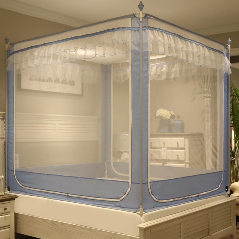 New Mosquito Net Household Encrypted Mongolian Bag Installation-Free Baby Drop-Resistant Children's Fence Bedroom Drop-Resistant