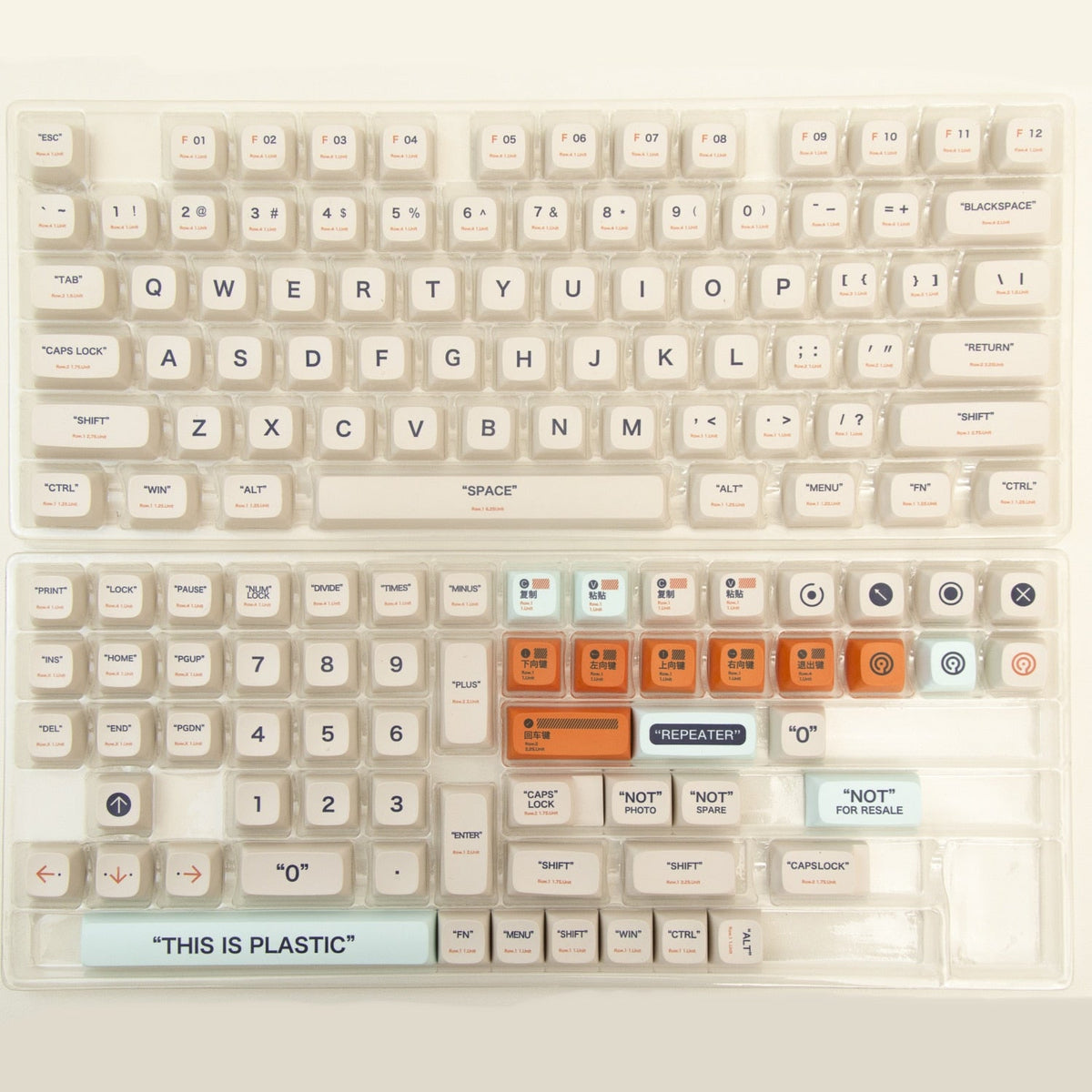 Plastics 147 Keys Keycaps Retro PBT Dye Sublimation Keycaps XDA Profile For Mx Switch Mechanical Keyboard 6.25U Spacebar