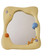 YICKYUE  -  Home Decoration Memphis Make-up Mirror Desk Top Can Stand Dressing Table Decoration Wave Lovely Standing Mirror Wall Mirror