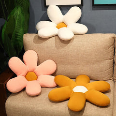 50CM Nice INS Colorful Flower Plush Pillow Toy Soft Cartoon Plant Stuffed Doll Chair Cushion Sofa Kids Lovers Birthday Gifts
