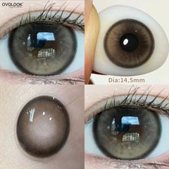 YICKYUE  -  2PCS/Pair Free Delivery Colored Contact Lenses Myopia Prescription Lens Natural Pupils Anime Eye Color Lenses Blue Lens