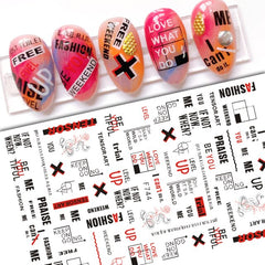 Mountain Peak 3D Nail Sticker Nail Art Manicuring Decals Maple Fall Leaf Nail Sticker Yellow Autumn Sliders DIY Decoration Wraps