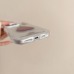 YICKYUE  -  Korean ins Cute 3D Eggplant Glasses Tomato Phone Case for iPhone 16 15 14 13 Pro Max Back Cover Fund