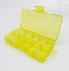 New 10 Slots Cells Colorful Portable Jewelry Tool Storage Box Container Ring Electronic Parts Screw Beads Organizer Plastic Case