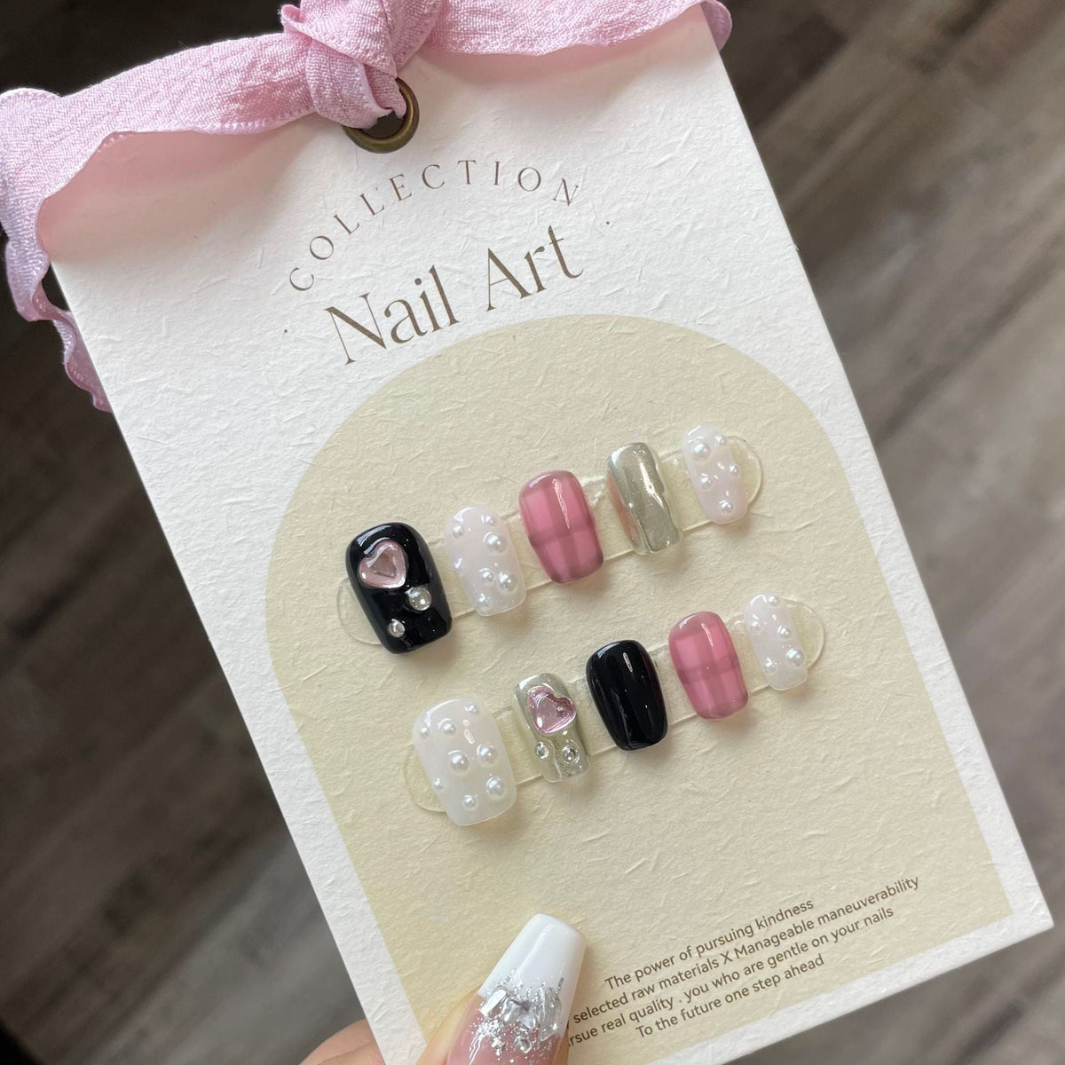 Sweet Heart Handmade Press On Nails