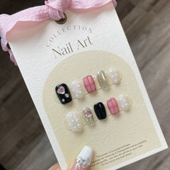 Sweet Heart Handmade Press On Nails
