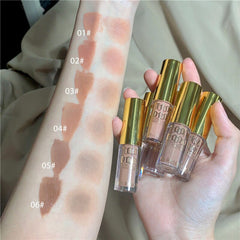 6 Colors Matte Velvet Liquid Eyeshadow Glitter Nude Earth Color Pearlescent Fine Flash Eyeshadow Long Lasting Blush Cosmetics