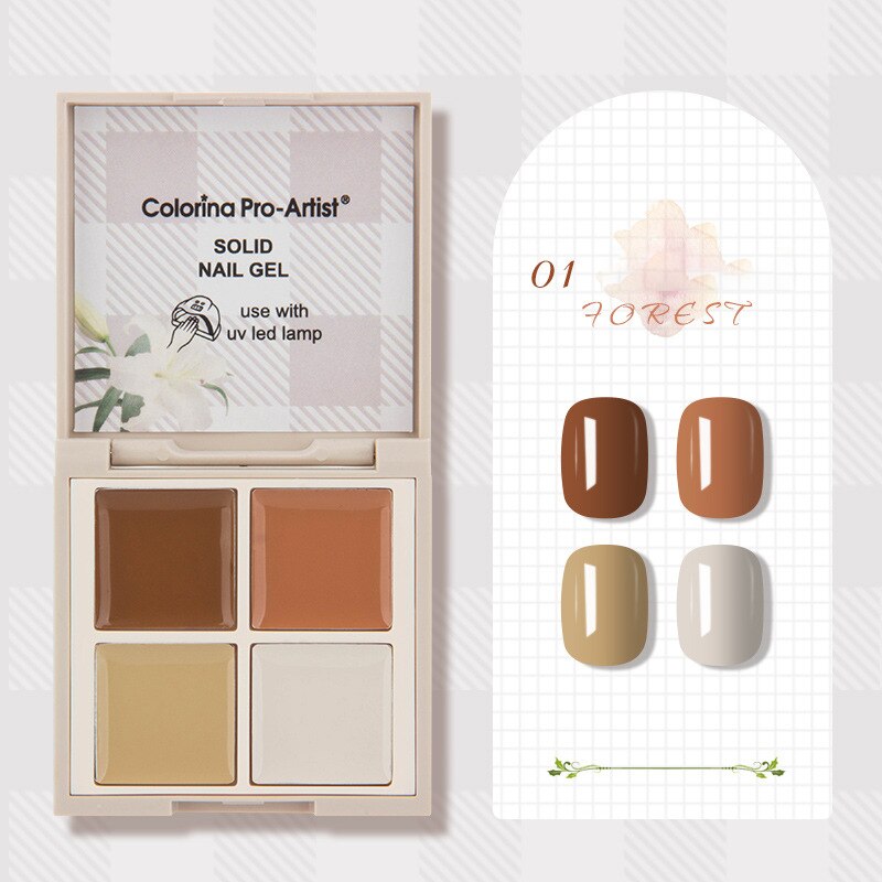 3/4 Color Solid Cream Gel Nail Polish Soak Off UV LED Semi-Permanent Canned Gel Painting Nail Art DIY Nail Kit Korea Manicure
