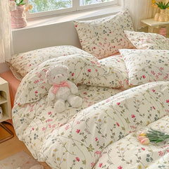 YICKYUE  -  Duvet Set Three Sets, 1 Duvet Cover And 2 Pillowcases Soft Skin Bedding, Bless The Duvet Cover Suitable for Master Bedroom And Guest Room, Room Decoration And Accessories, Safe Fabrics for Four Seasons Comfort, Ho